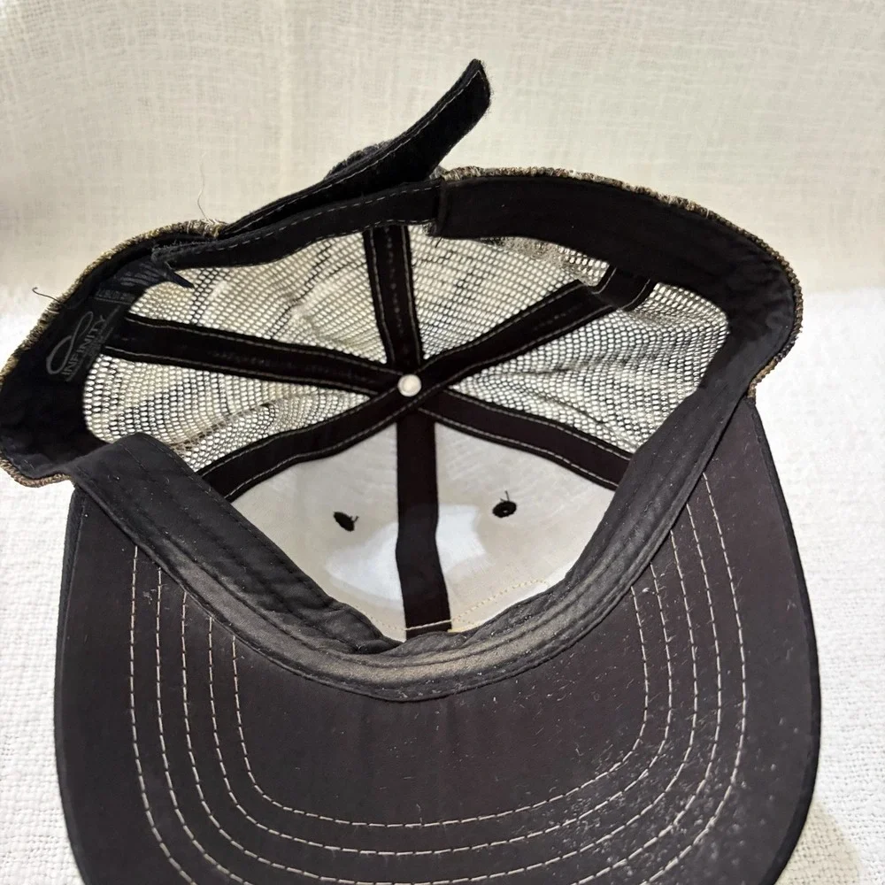 FORD Gold Logo Hat Black Camo Mesh Cap Baseball